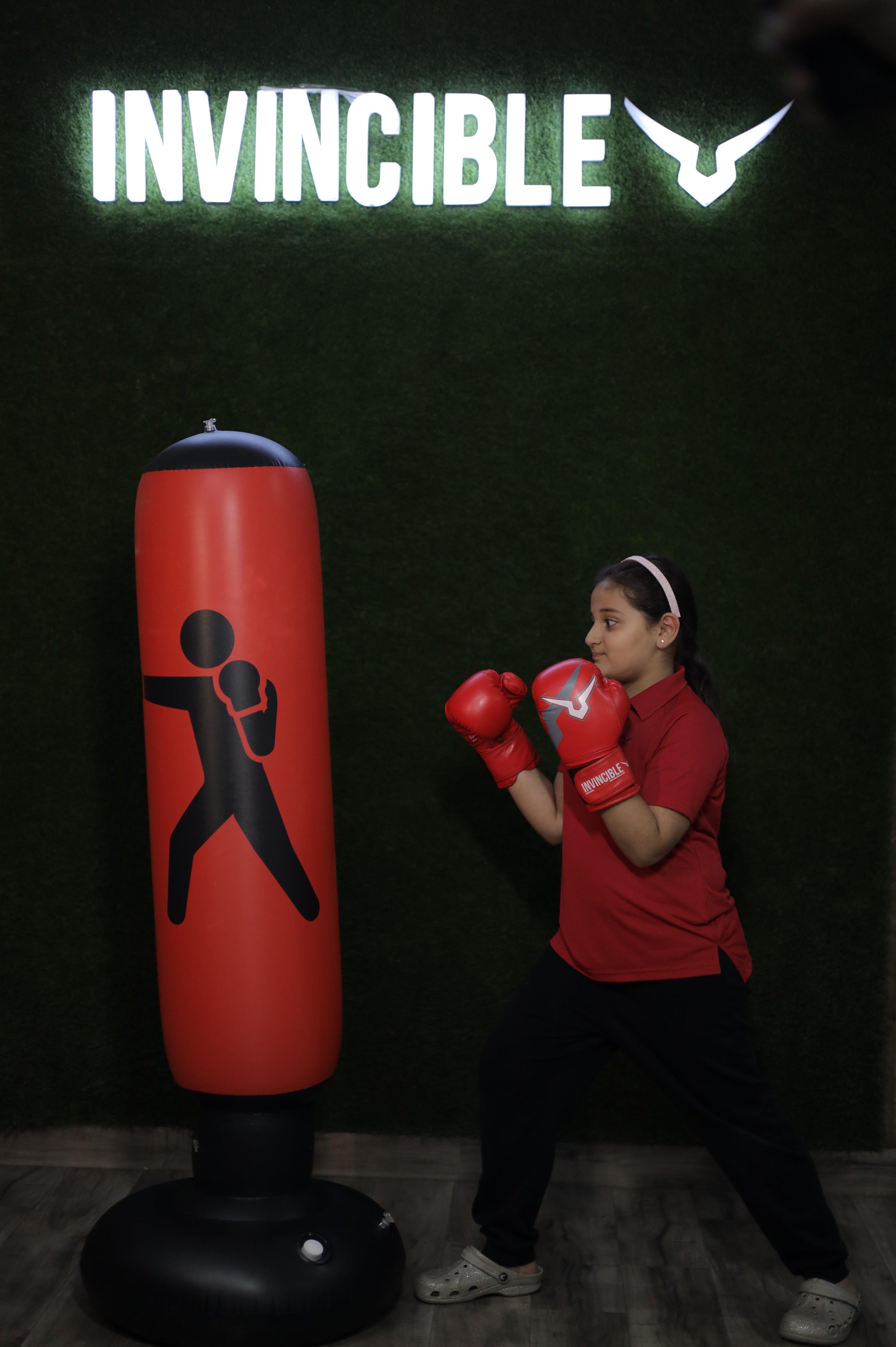 Invincible Inflatable Punching Bag Free Standing Boxing Kids Fitness Training