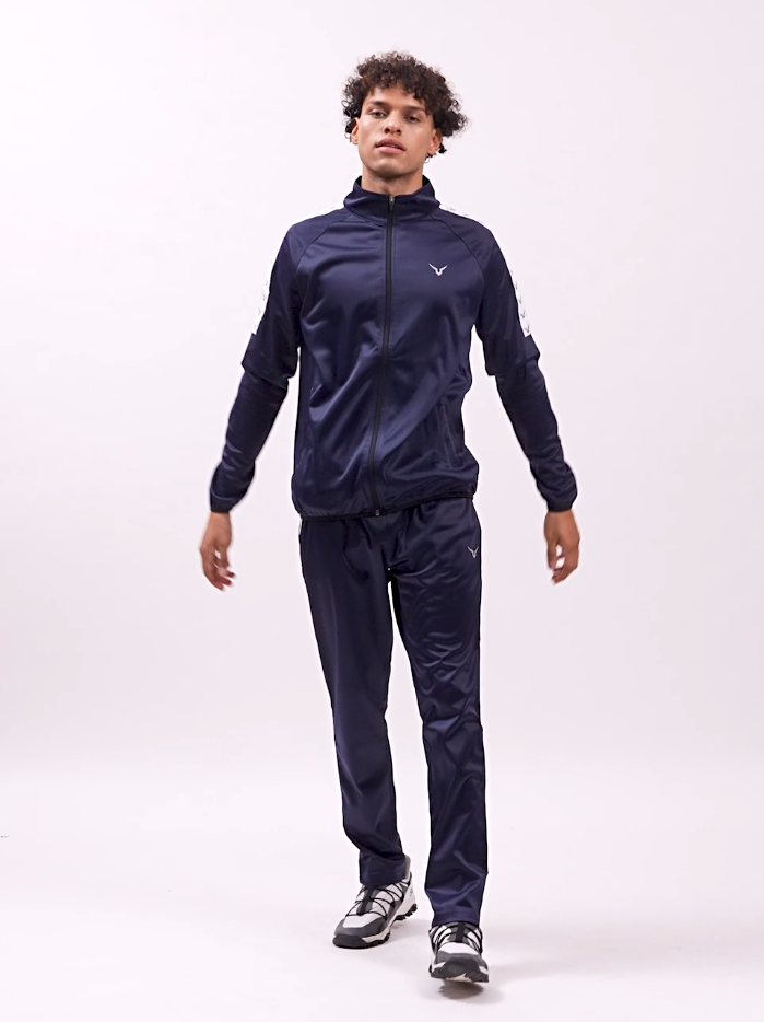 Invincible Men’s Poly Classic Warm Up Tracksuit