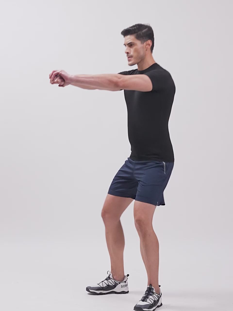 Invincible Men's Melange Training Shorts