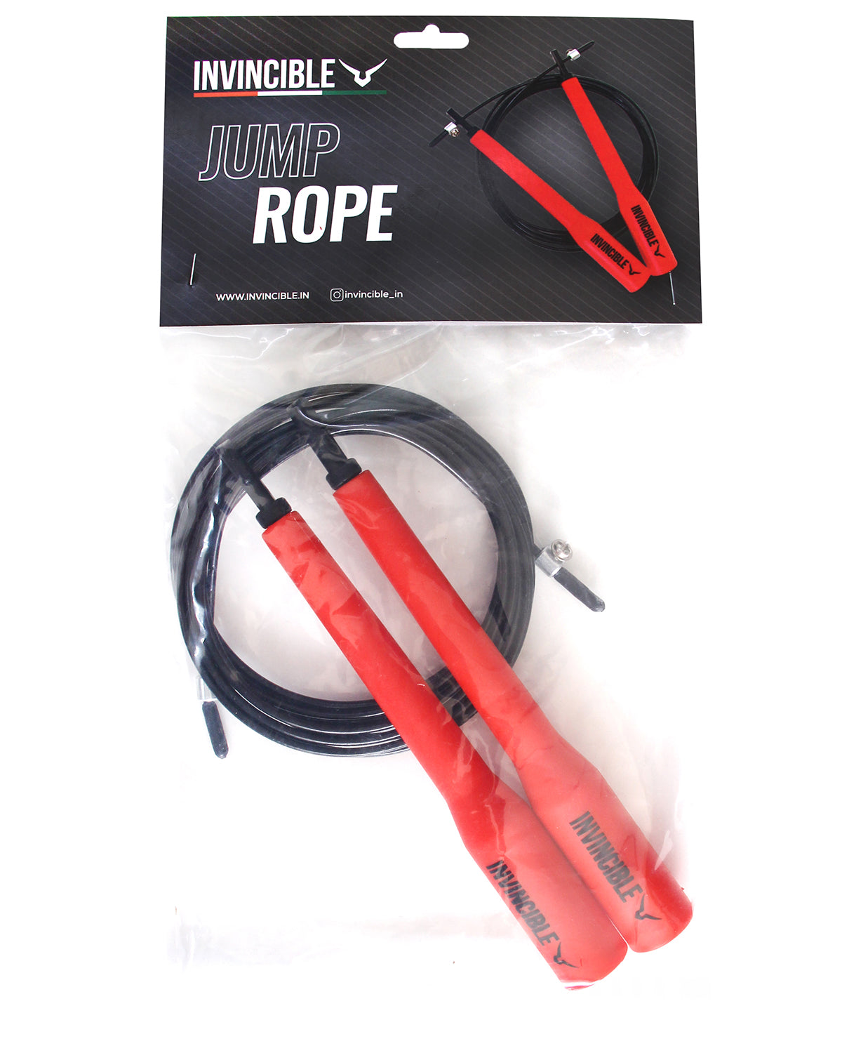 Invincible Jump Rope for Women and Men, Adjustable Steel Skipping Rope for Fitness Workout and Home Exercise