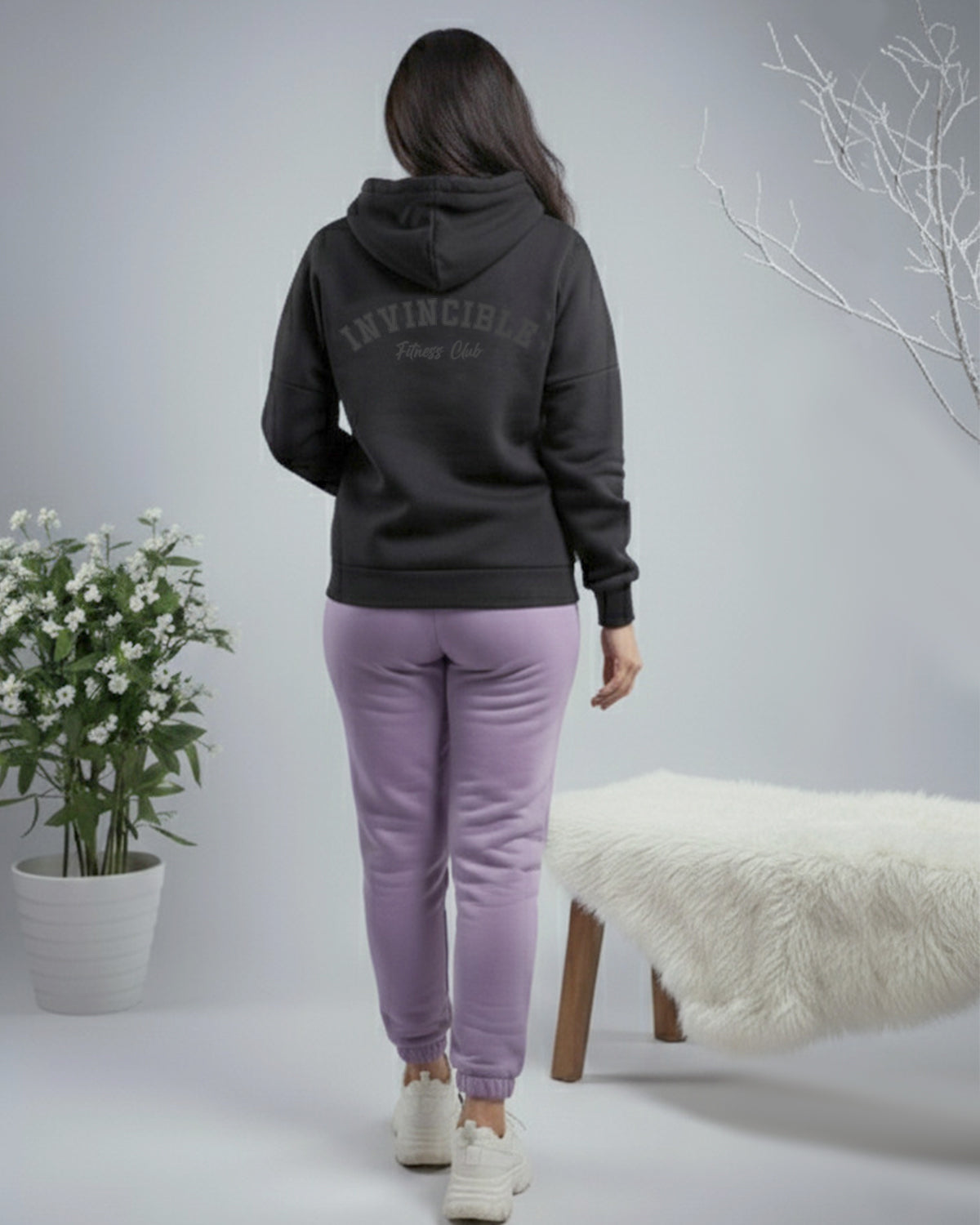 Invincible Women's Color Block Fleece Hoody