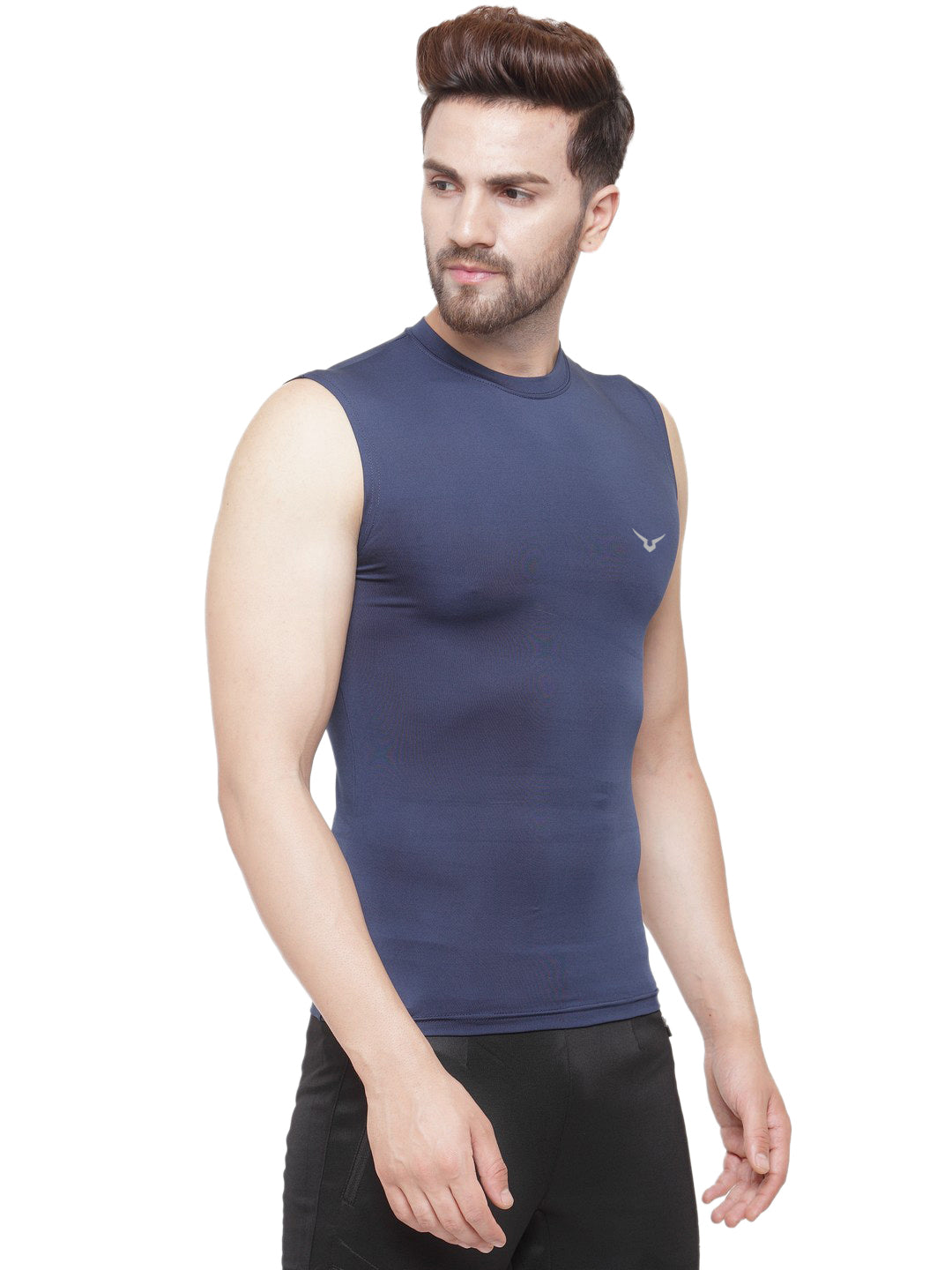 Invincible Men’s Compress Base Layer Sleeve Less Tee