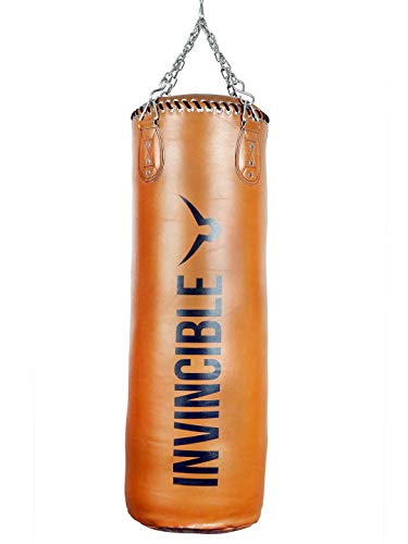 Invincible Pro Gear Leather Filled Boxing Bag