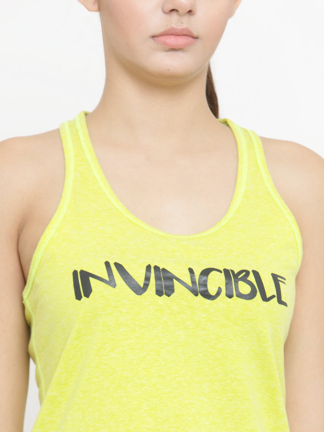 Invincible Women's Athleisure Slogan Workout Tank Top