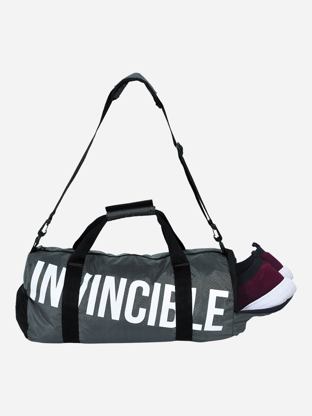 Invincible Classic Duffel Gym Bag, 27 Ltrs Unisex Shoulder Sports Bag with Extra Shoe Compartment