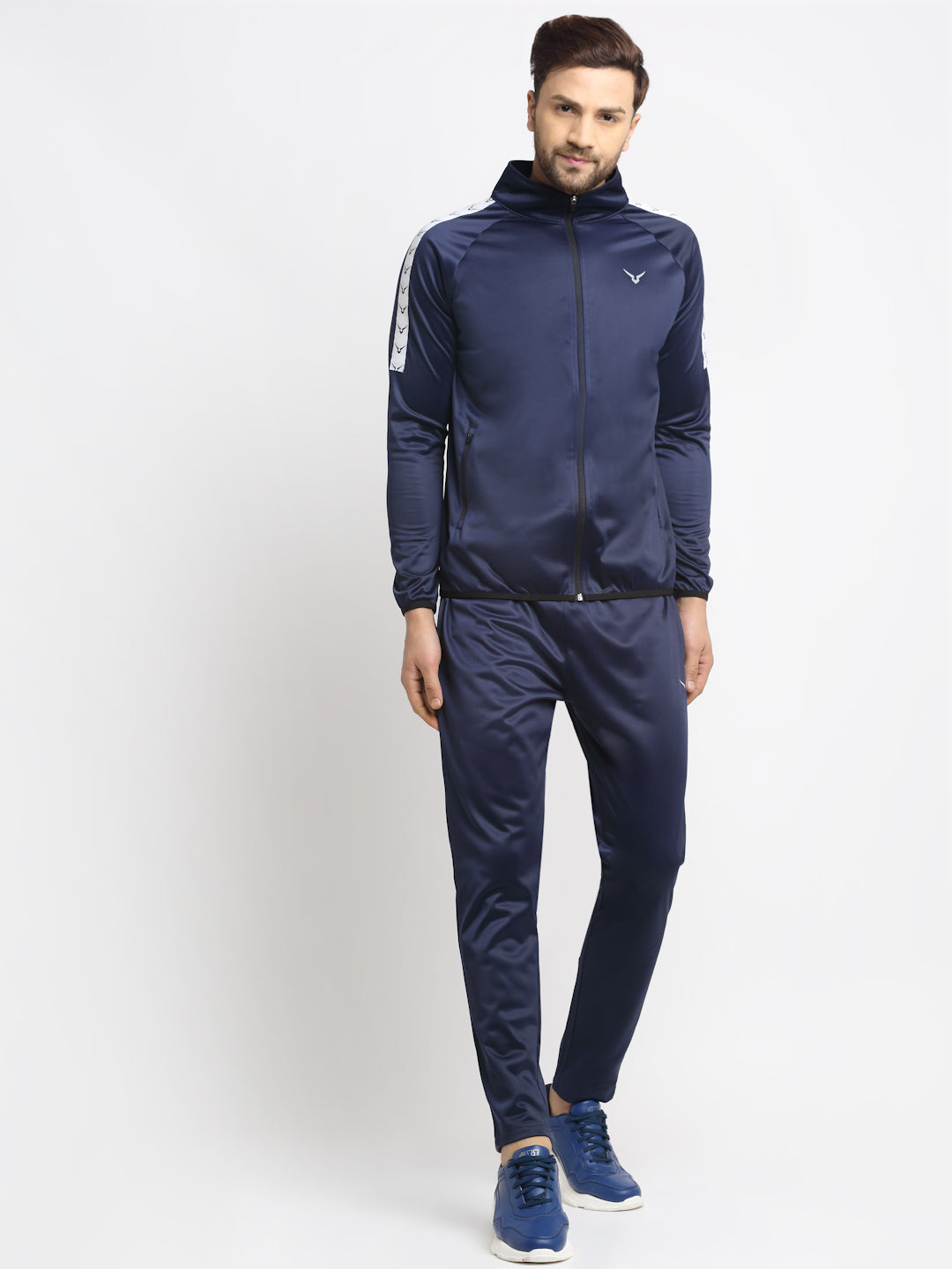 Invincible Men’s Poly Classic Warm Up Tracksuit
