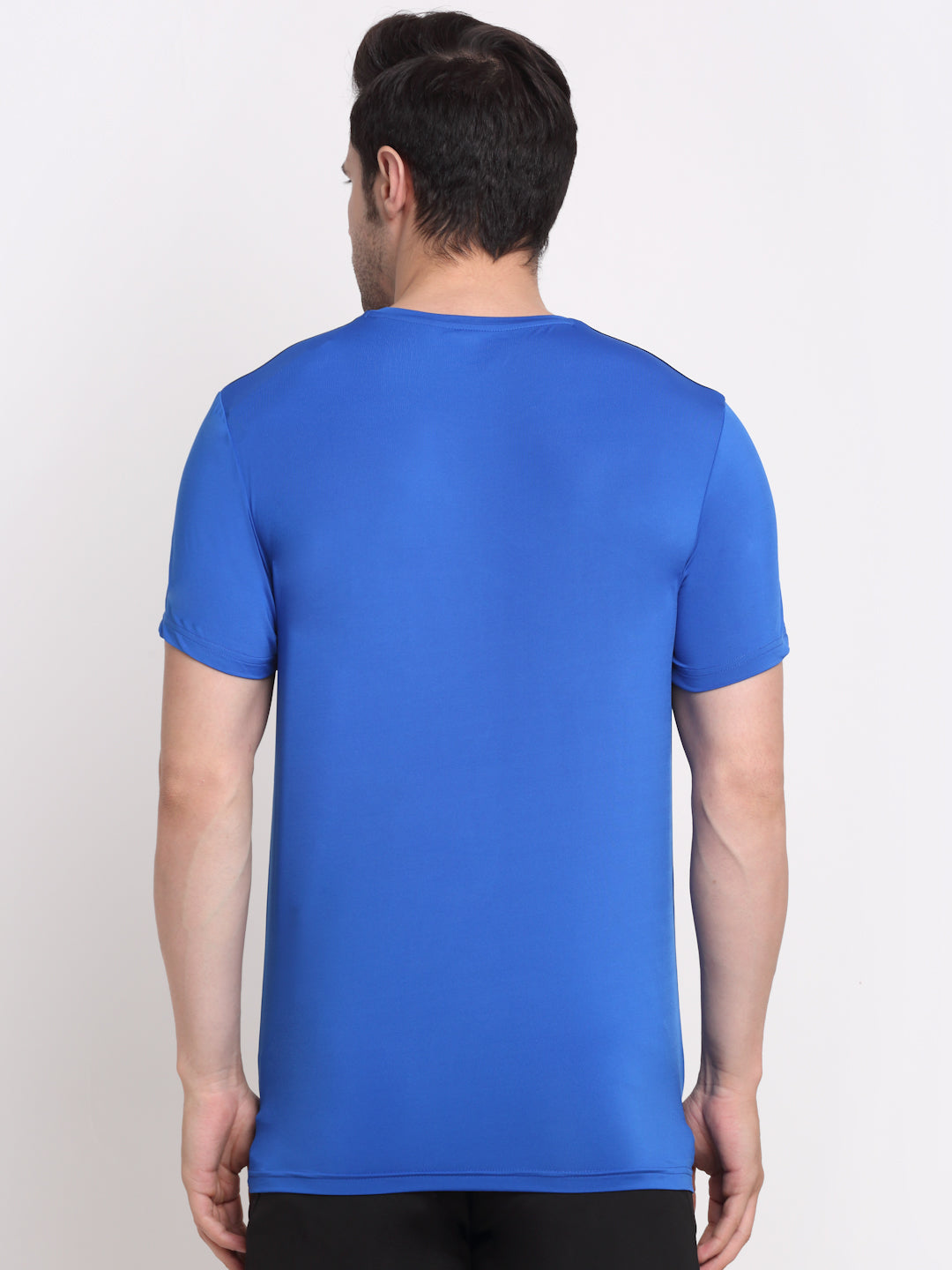 Invincible Men's Crew Neck Tee With Shoulder Panel