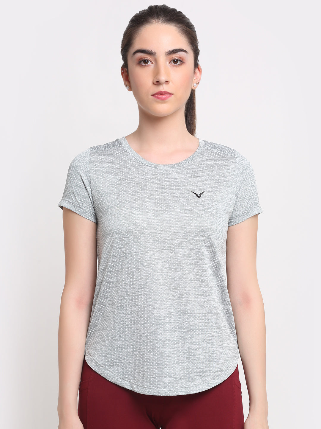 Invincible Women's Fitness Jacquard Tee