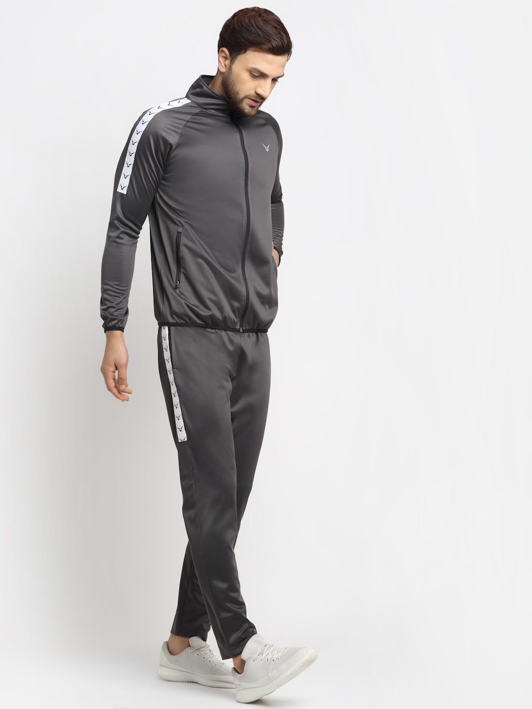 Invincible Men’s Poly Classic Warm Up Tracksuit