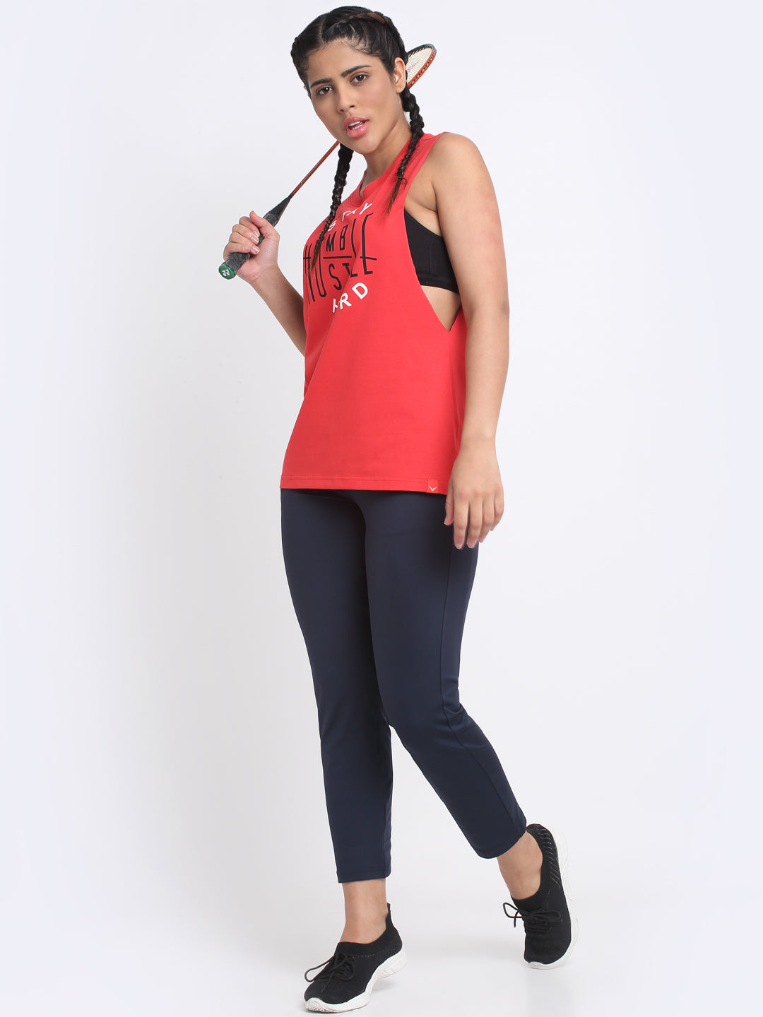 Invincible Women's Stay Humble Deep Armhole Tank Top