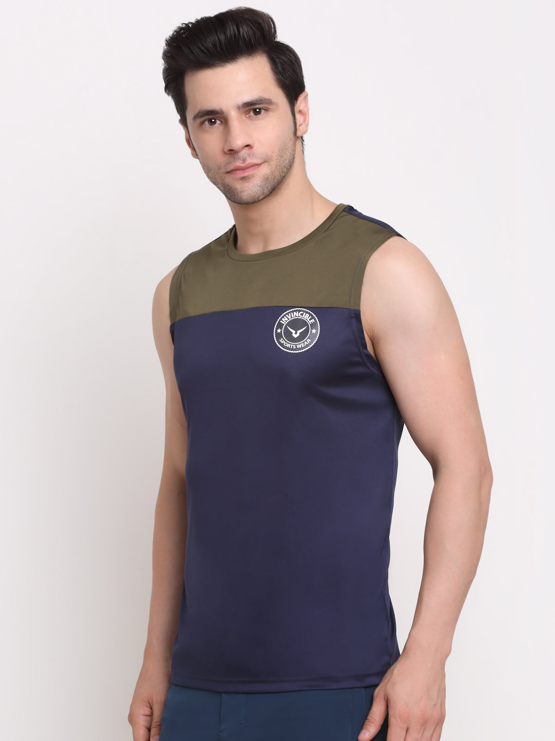 Invincible Men's Color Block Sleeveless Tee