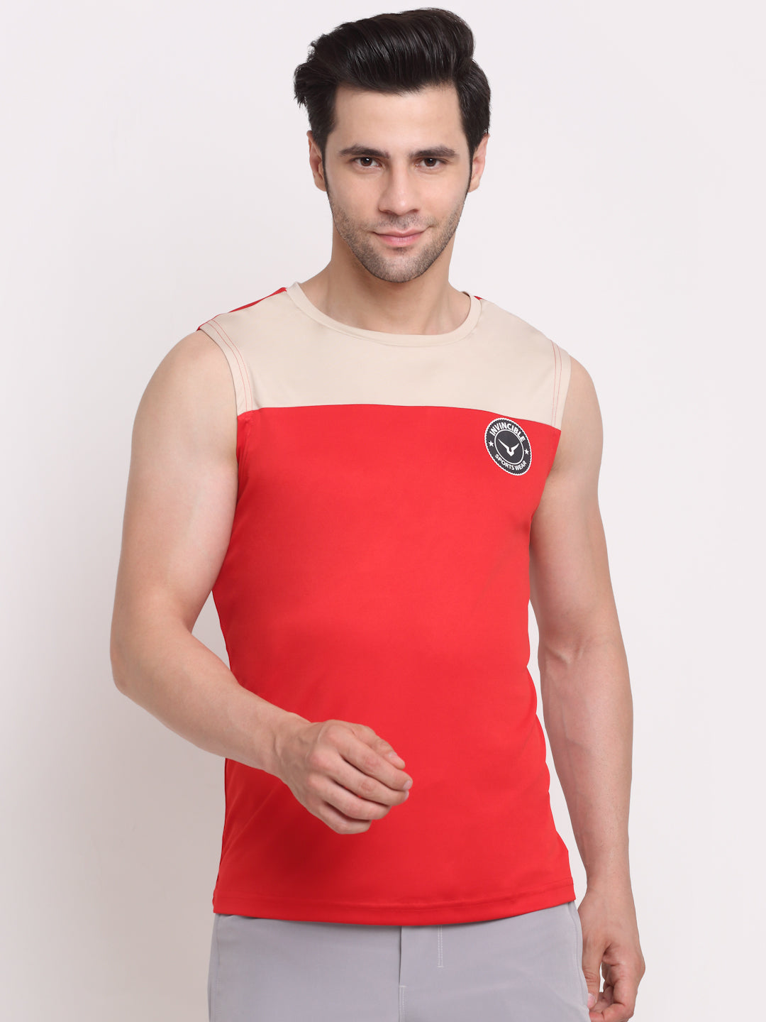 Invincible Men's Color Block Sleeveless Tee