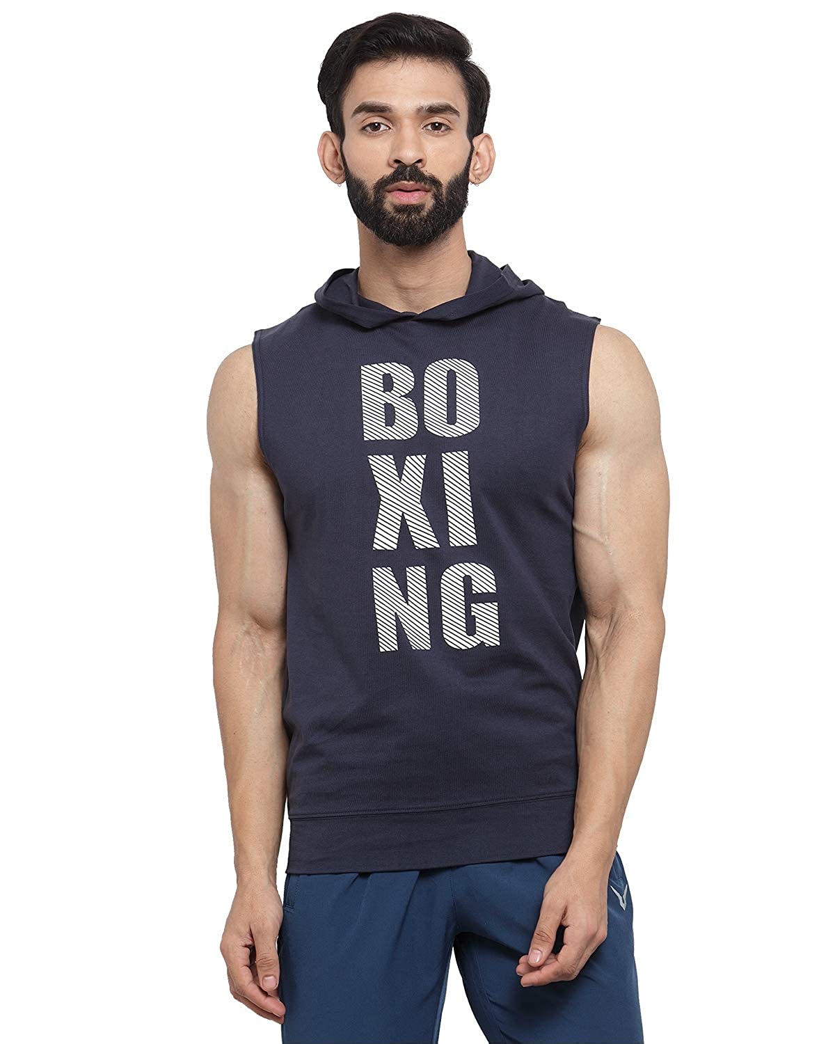 Boxing sleeveless hoodie hotsell