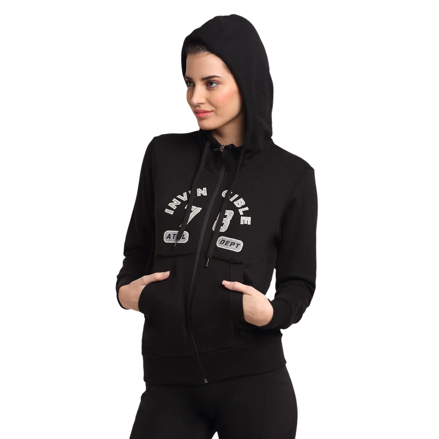 Invincible Women's Authentic Full Zip Hoody