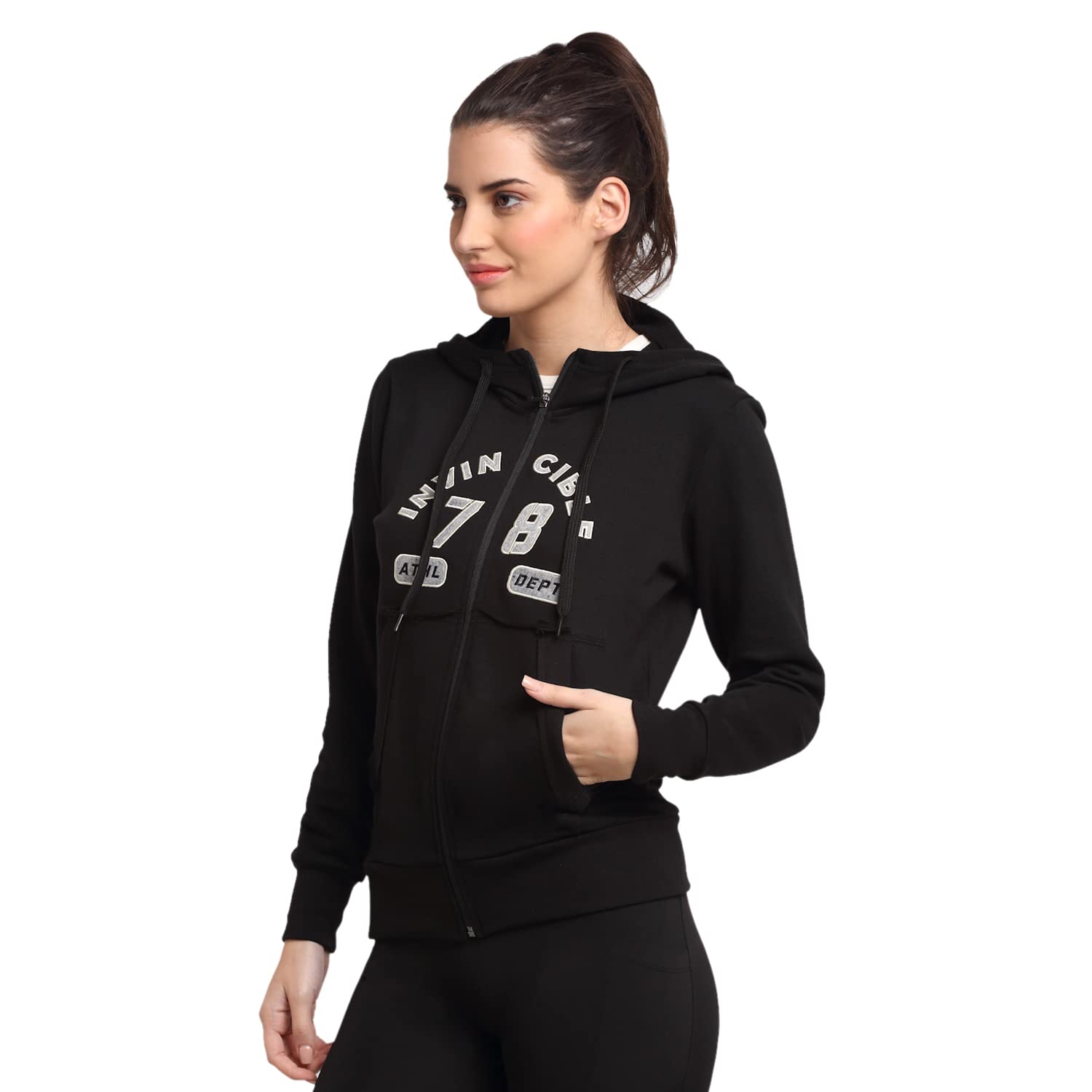 Invincible Women's Authentic Full Zip Hoody