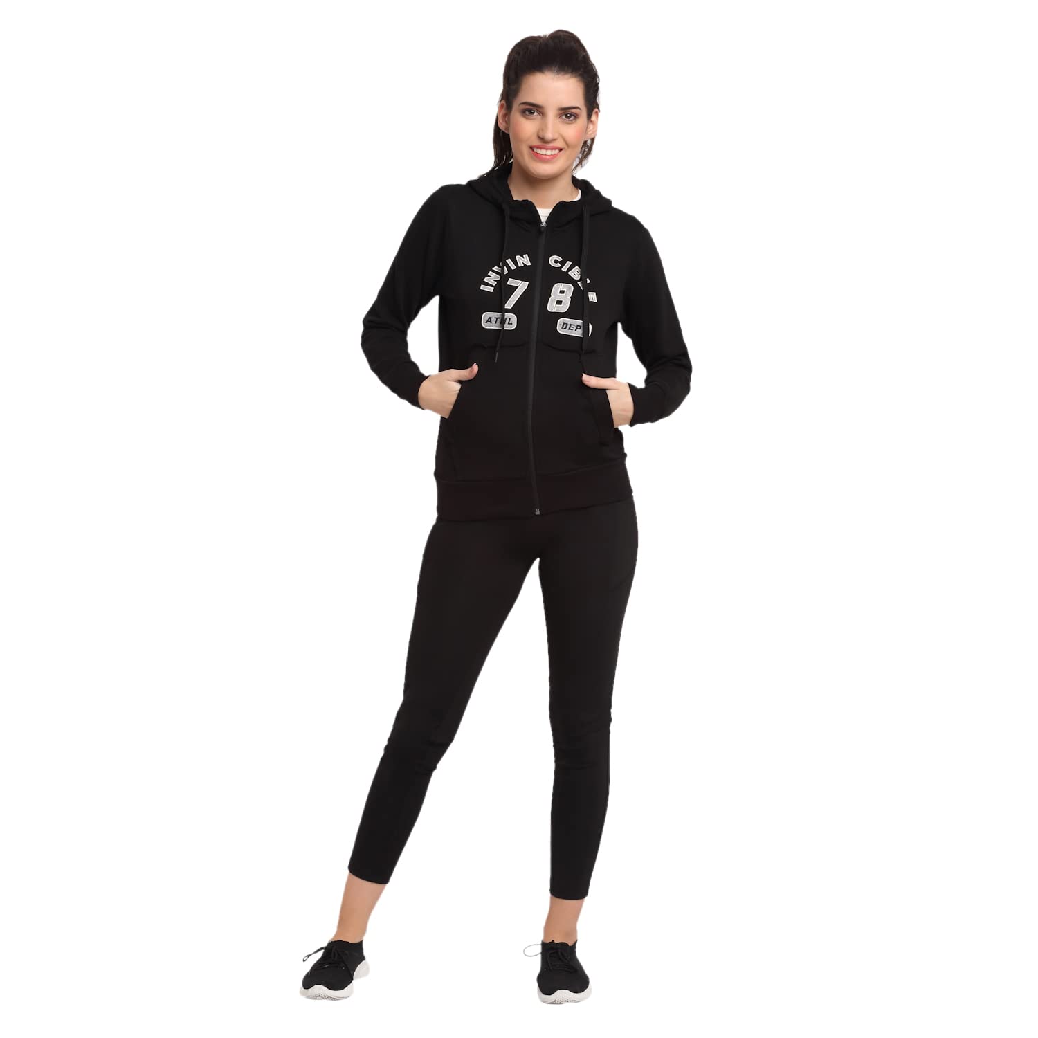 Invincible Women's Authentic Full Zip Hoody