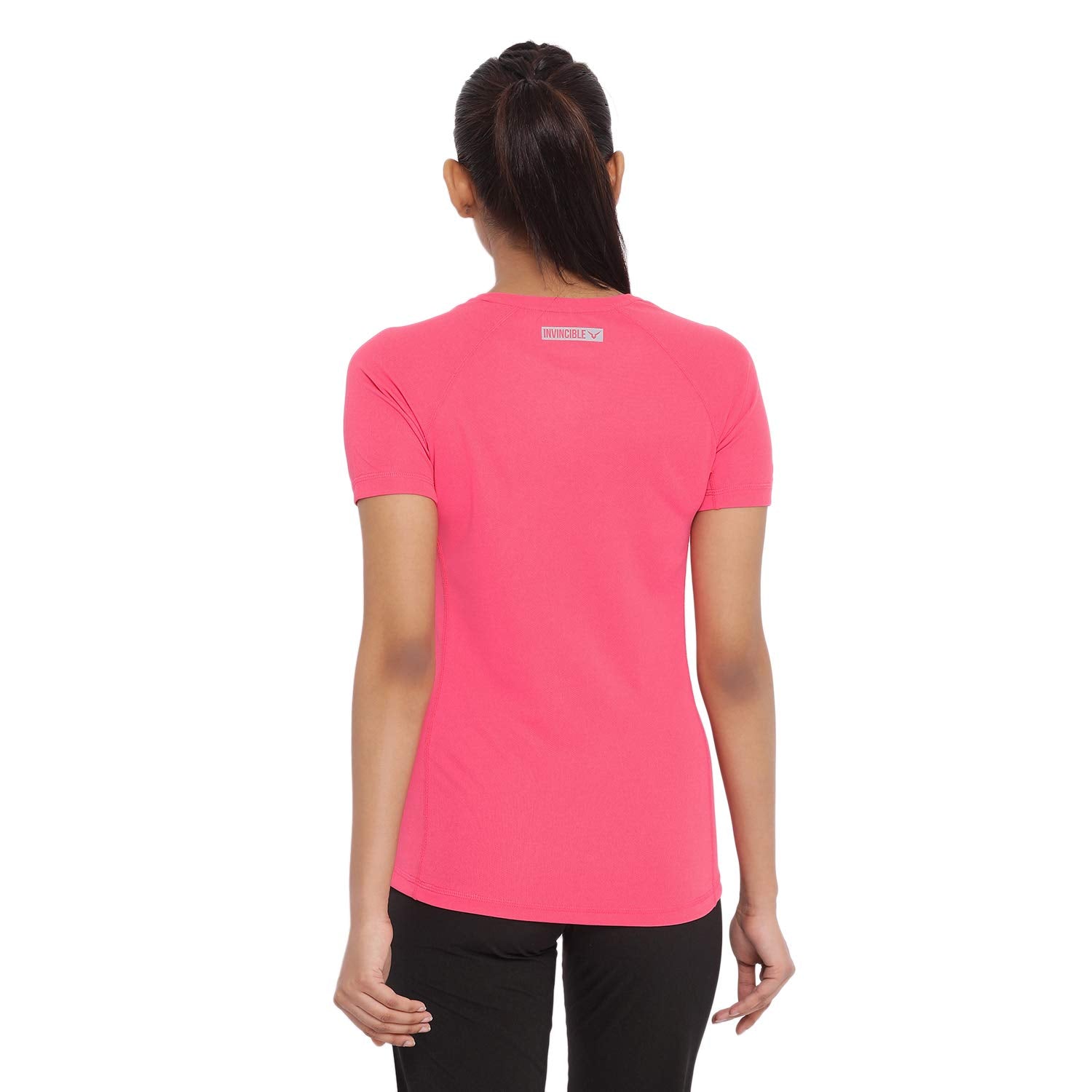 Invincible Women’s Gym Love Round Neck Workout T-Shirt