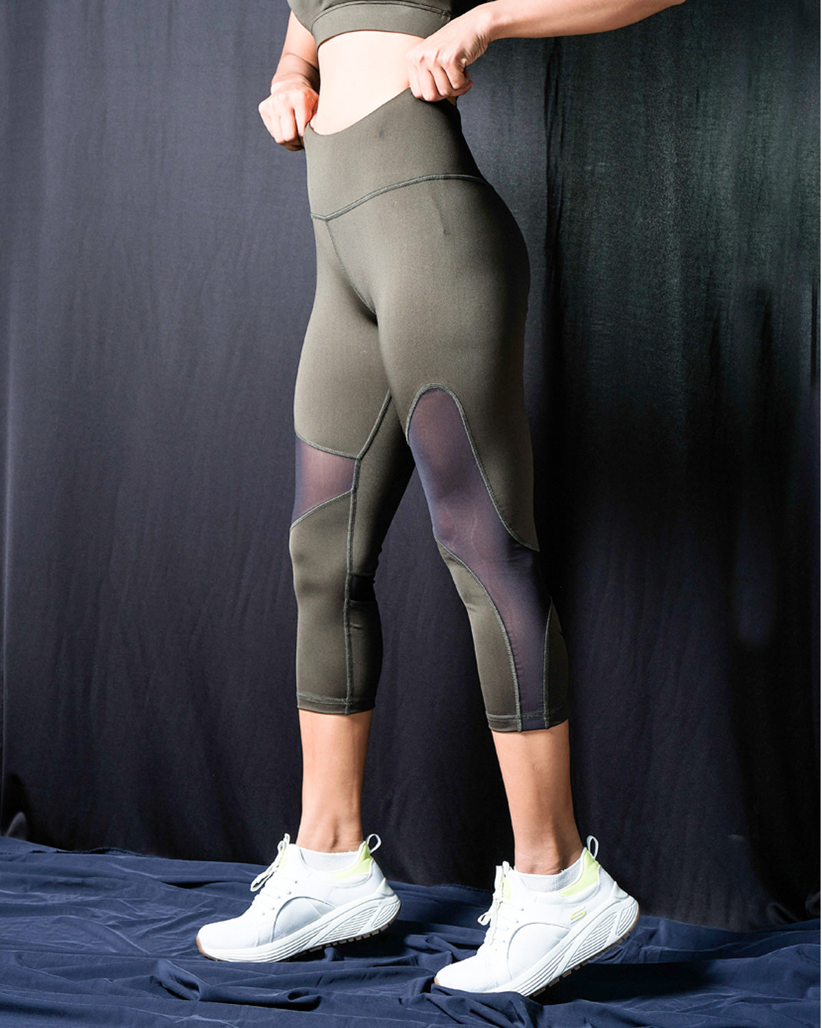 Buy Tuff Athletics Women's Active Supplex Yoga Legging with 40+ Sun  Protection (Small, Peacock) Online at desertcartINDIA