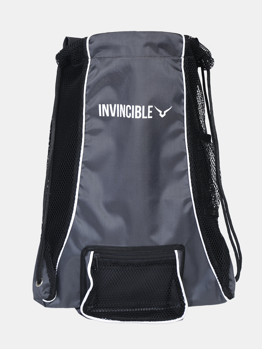 Invincible Boxing Gloves Drawstring Polyester Bag 15 Ltrs with Side Mesh for Air Ventilation