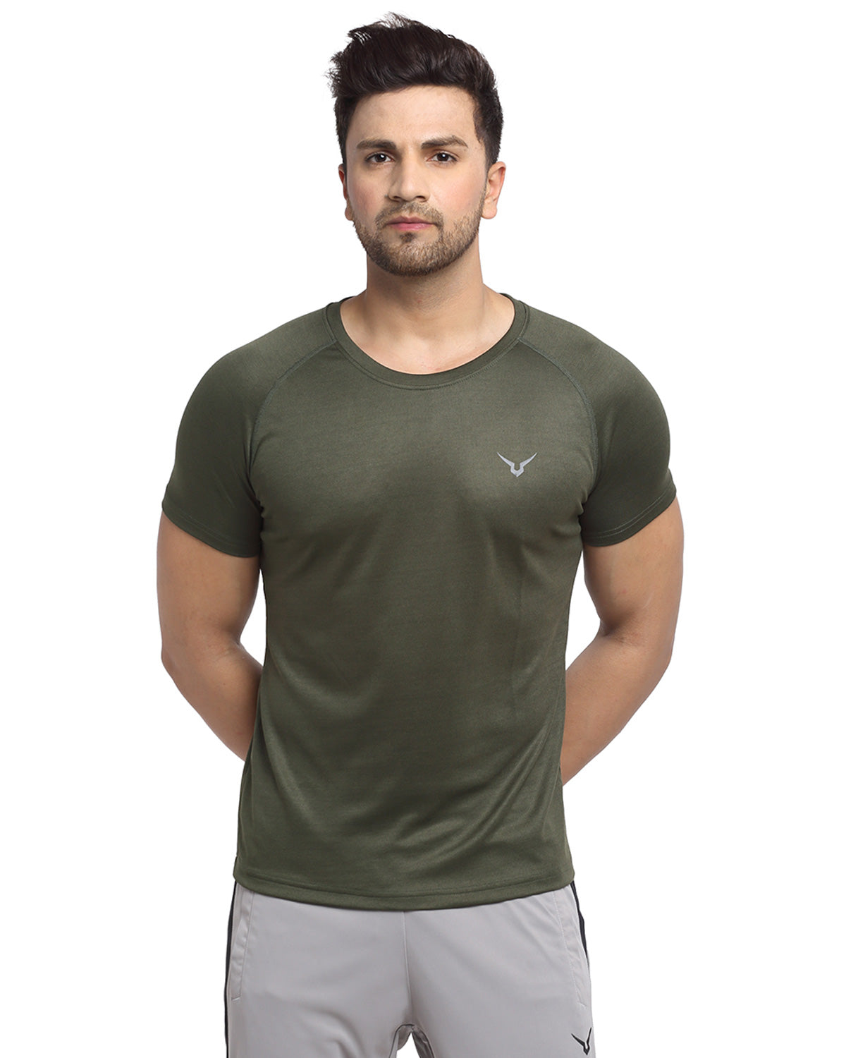 Invincible Men's Solid Training T-Shirt