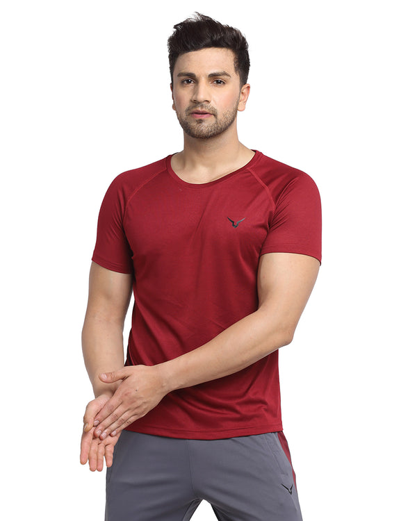 Invincible Men's Solid Training T-Shirt