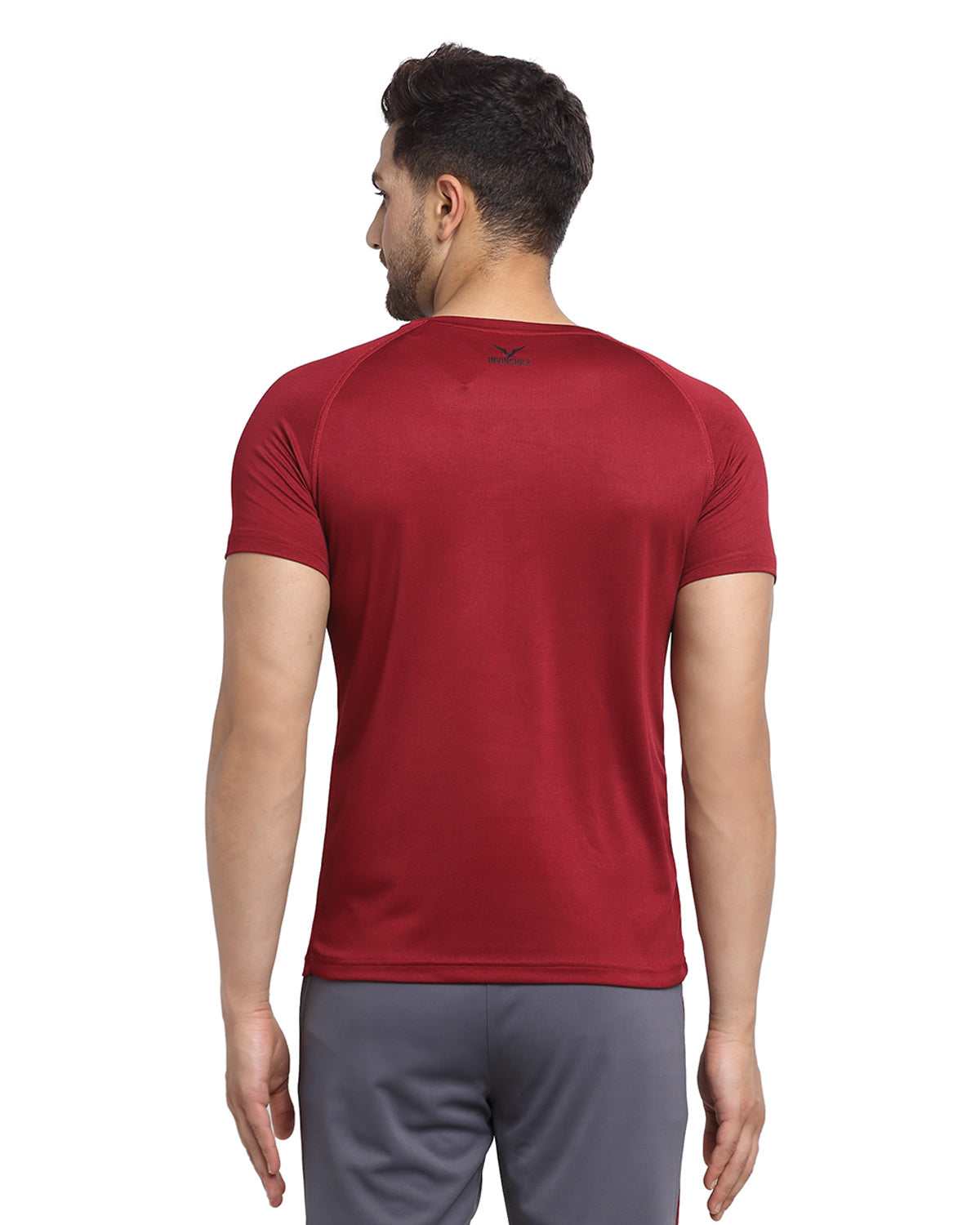 Invincible Men's Solid Training T-Shirt